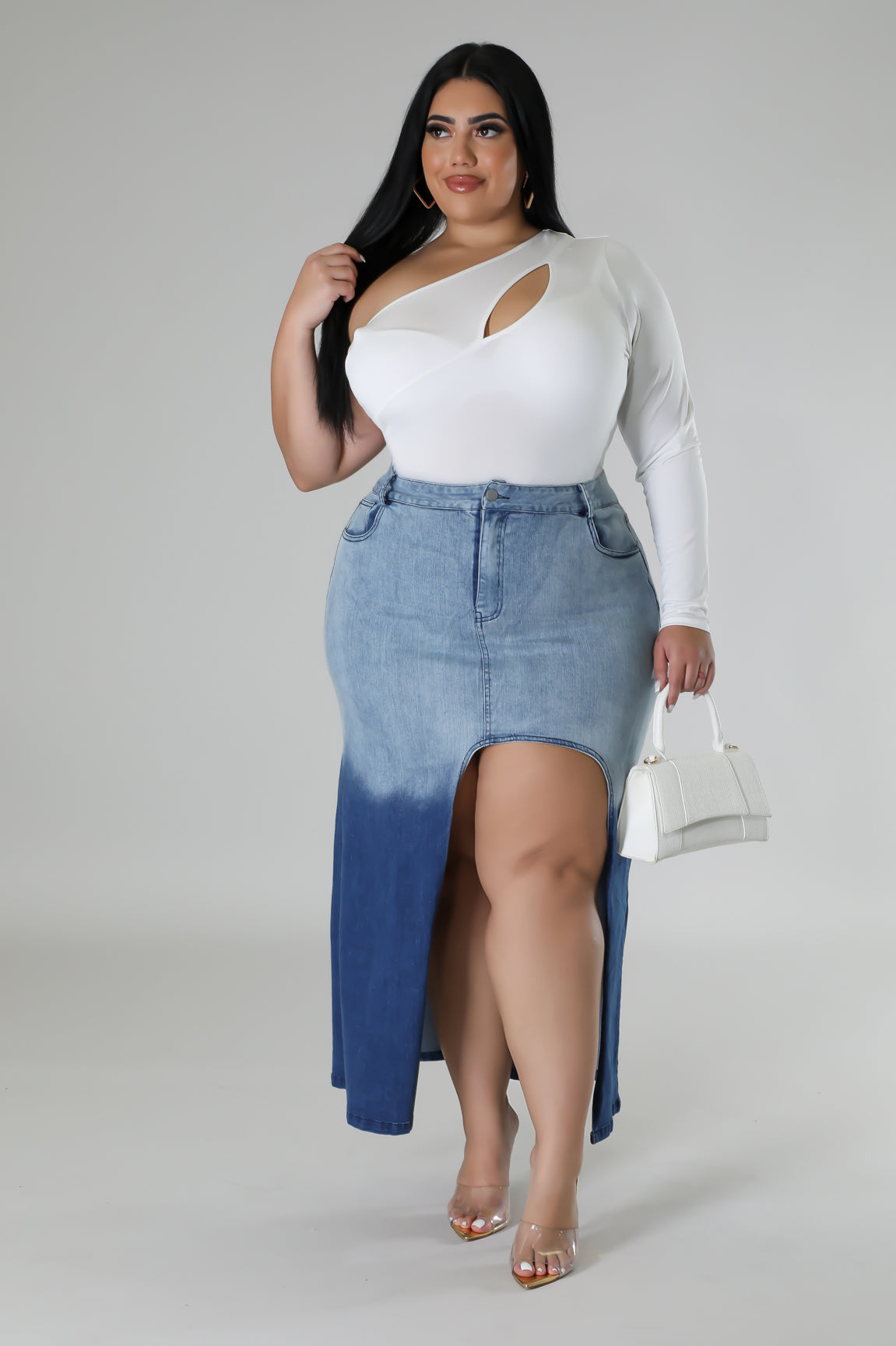 Plus size high shop waisted skirt game start