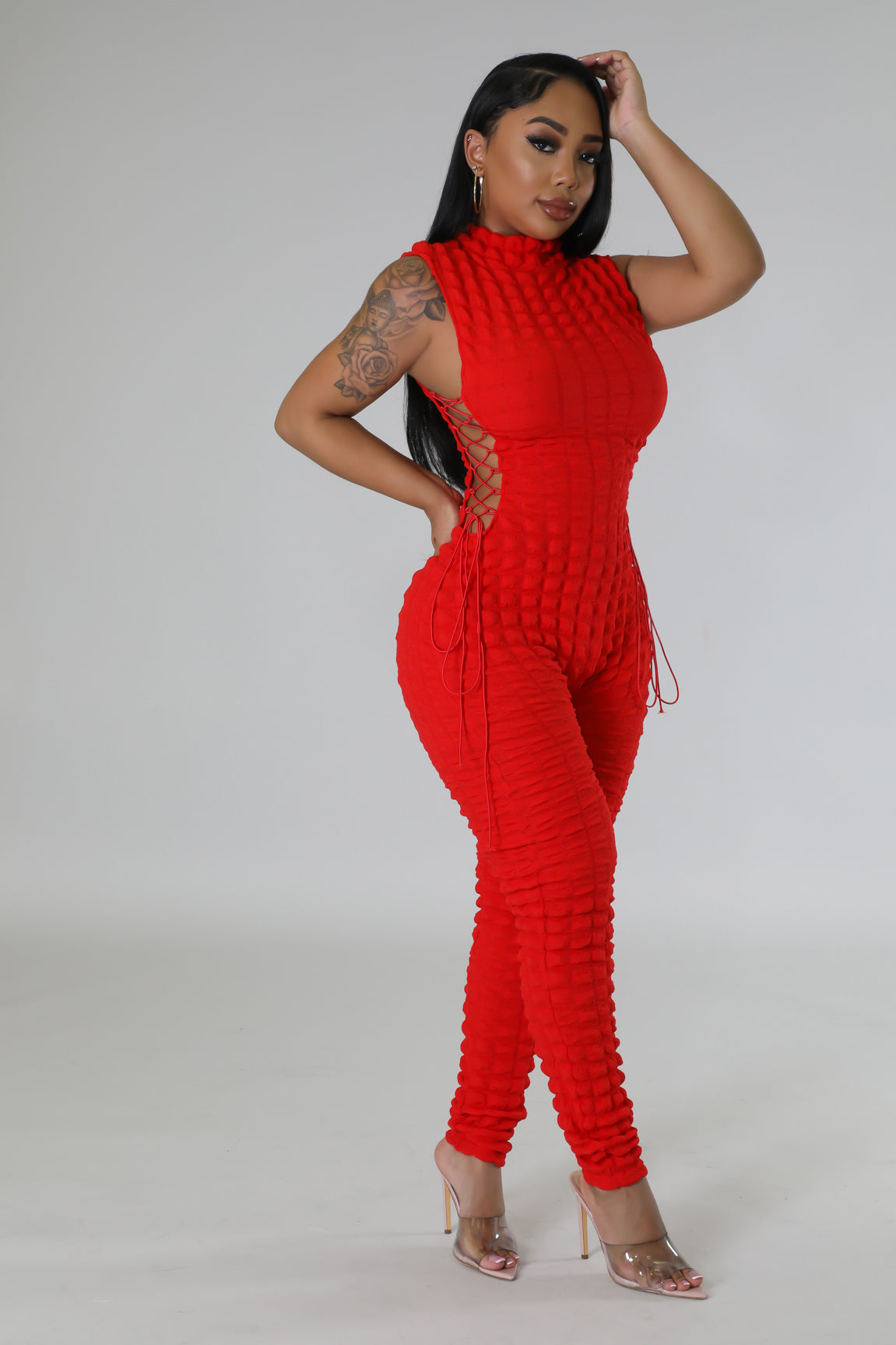 Red baby hot sale jumpsuit