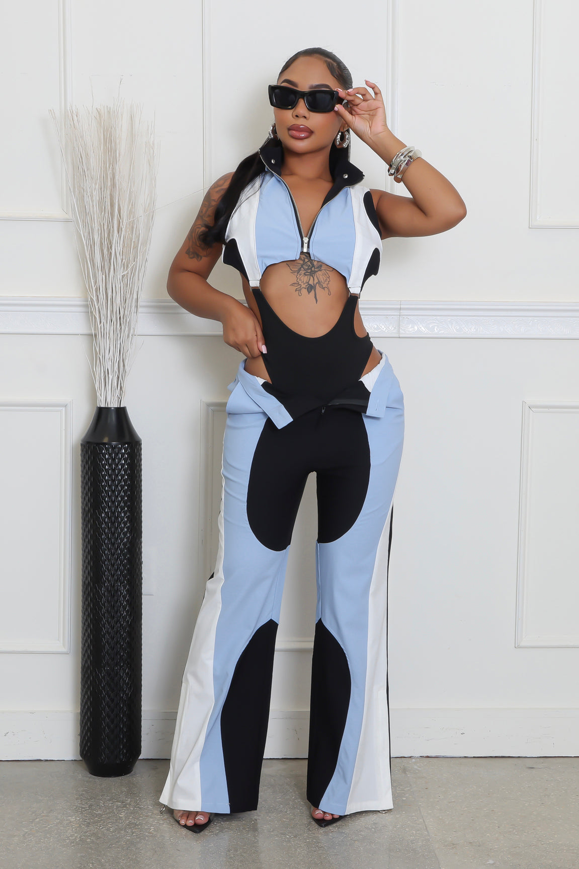 No Attitude Bodysuit Pant Set