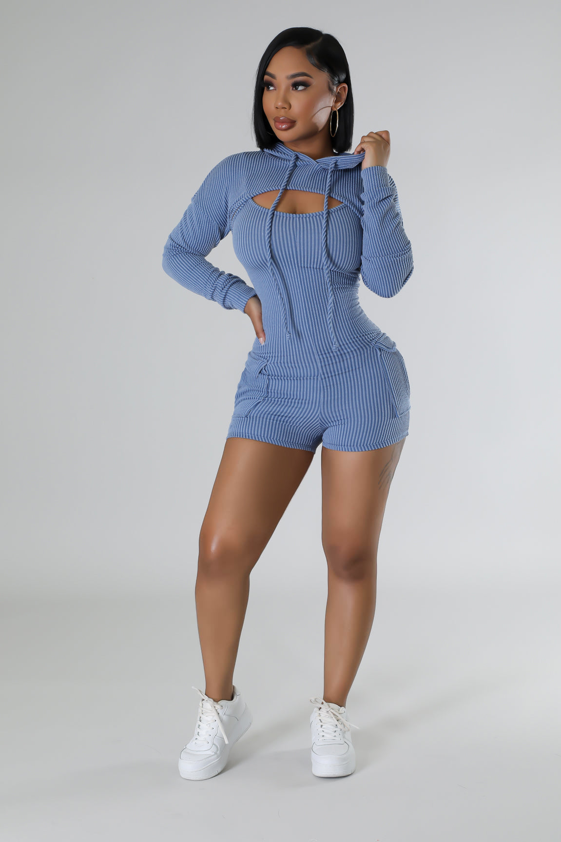 2pc Love Kills Romper Set