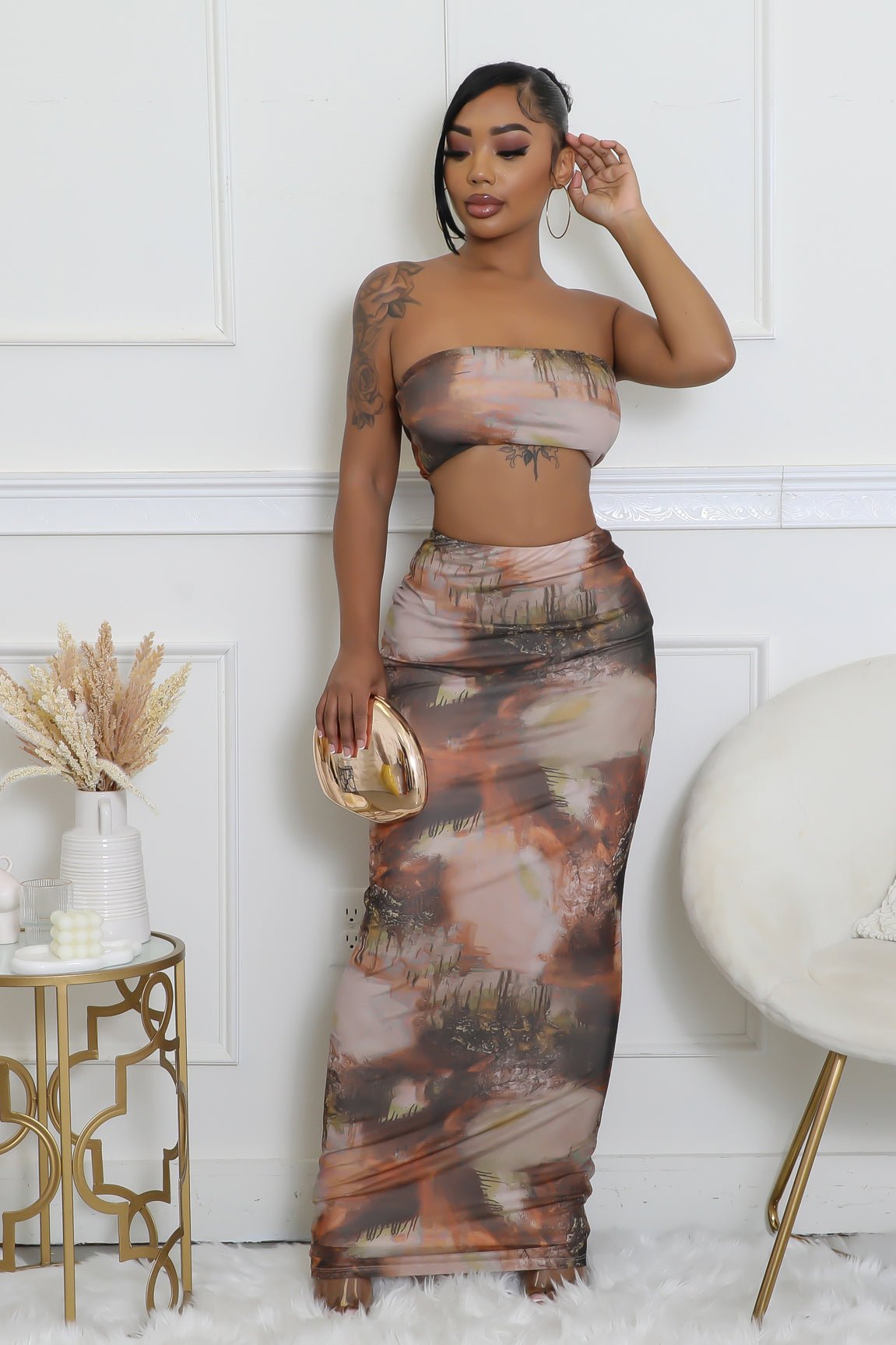 Elegance Fusion Skirt Set