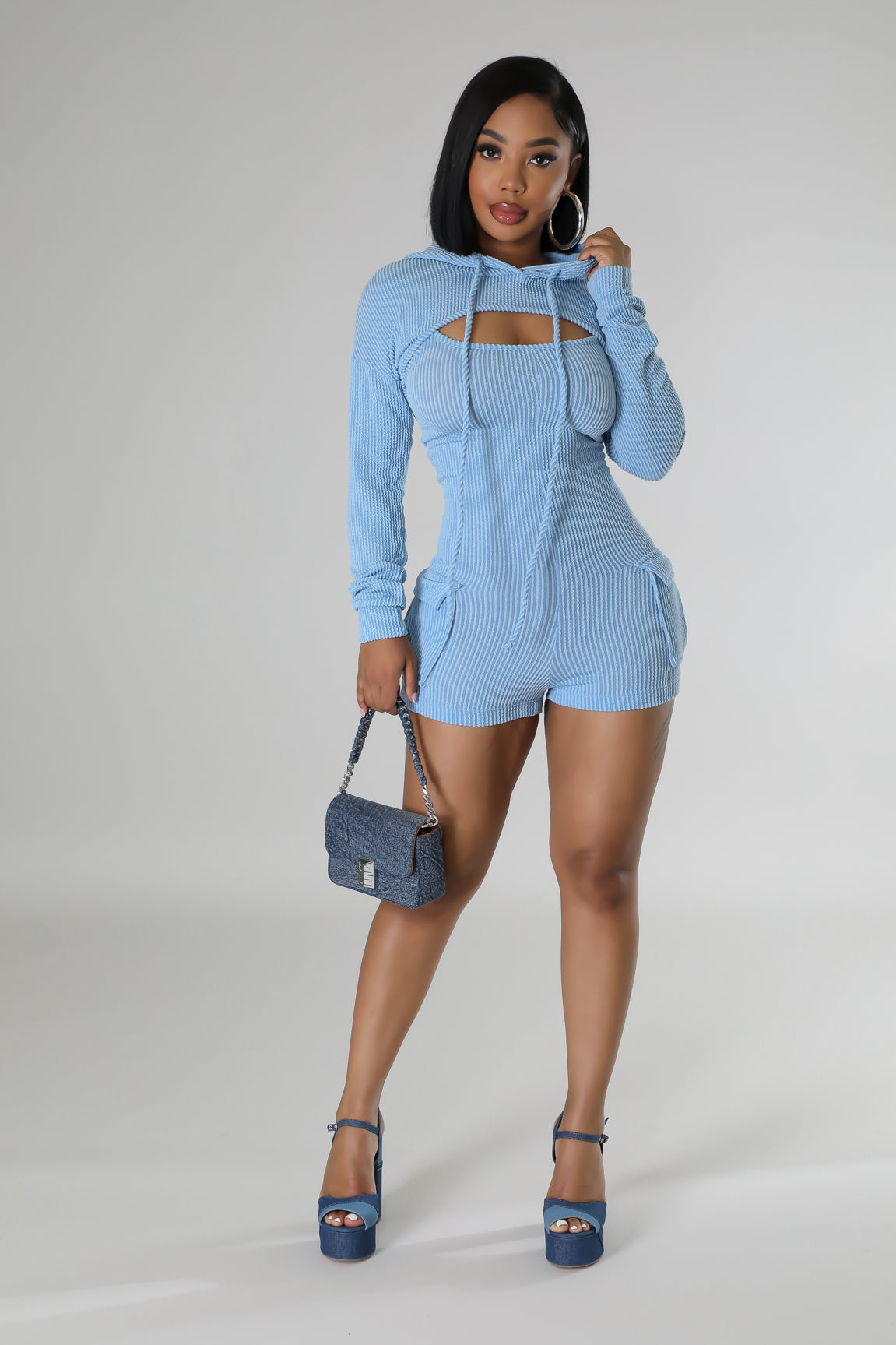 2pc Love Kills Romper Set