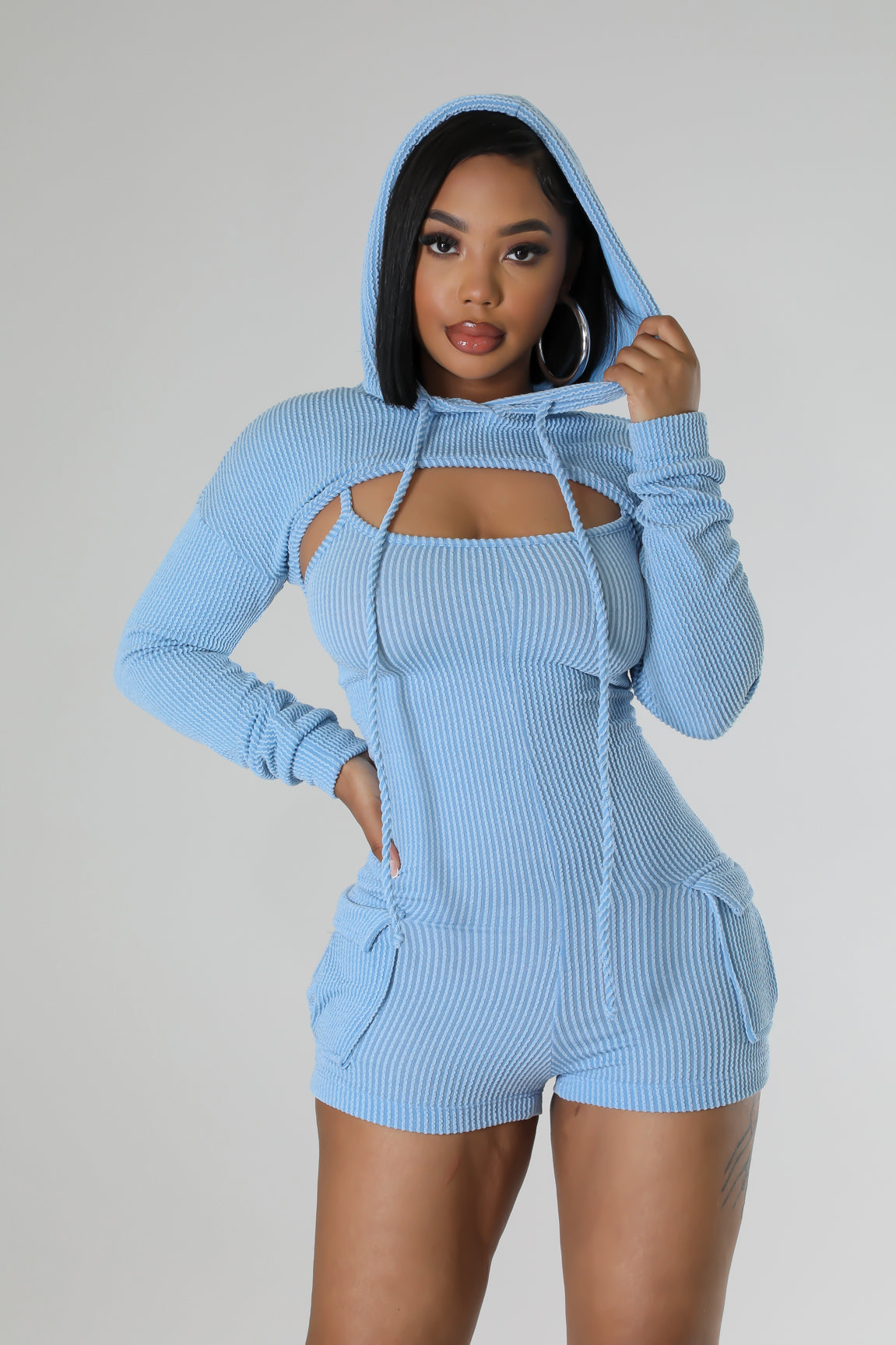 2pc Love Kills Romper Set