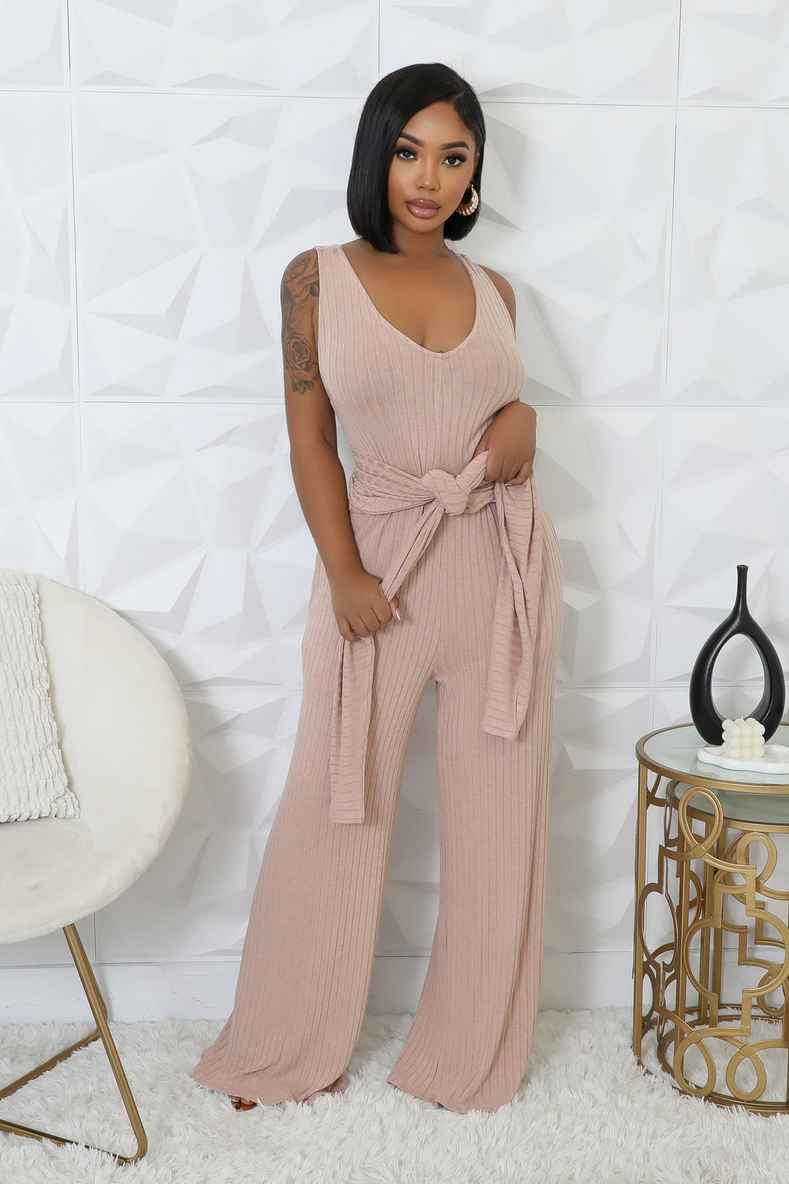 2pc New Story Jumpsuit Set