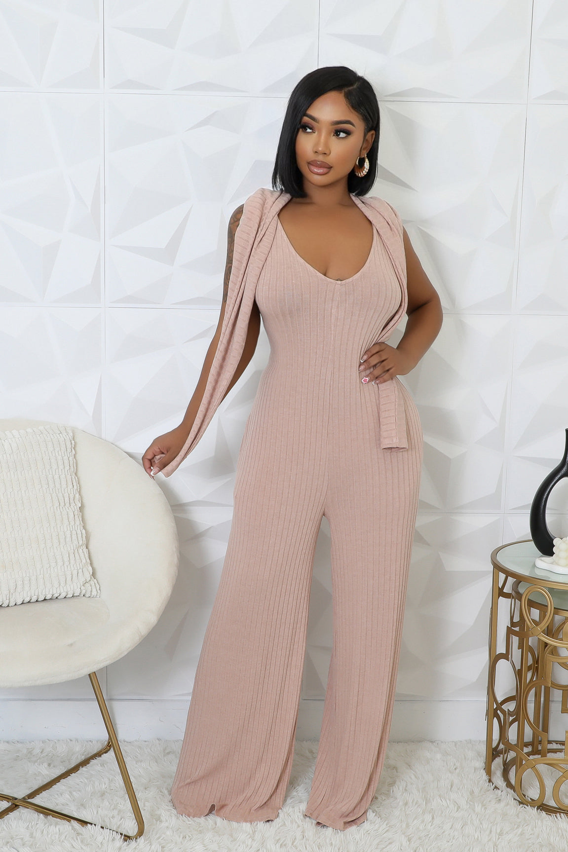 2pc New Story Jumpsuit Set