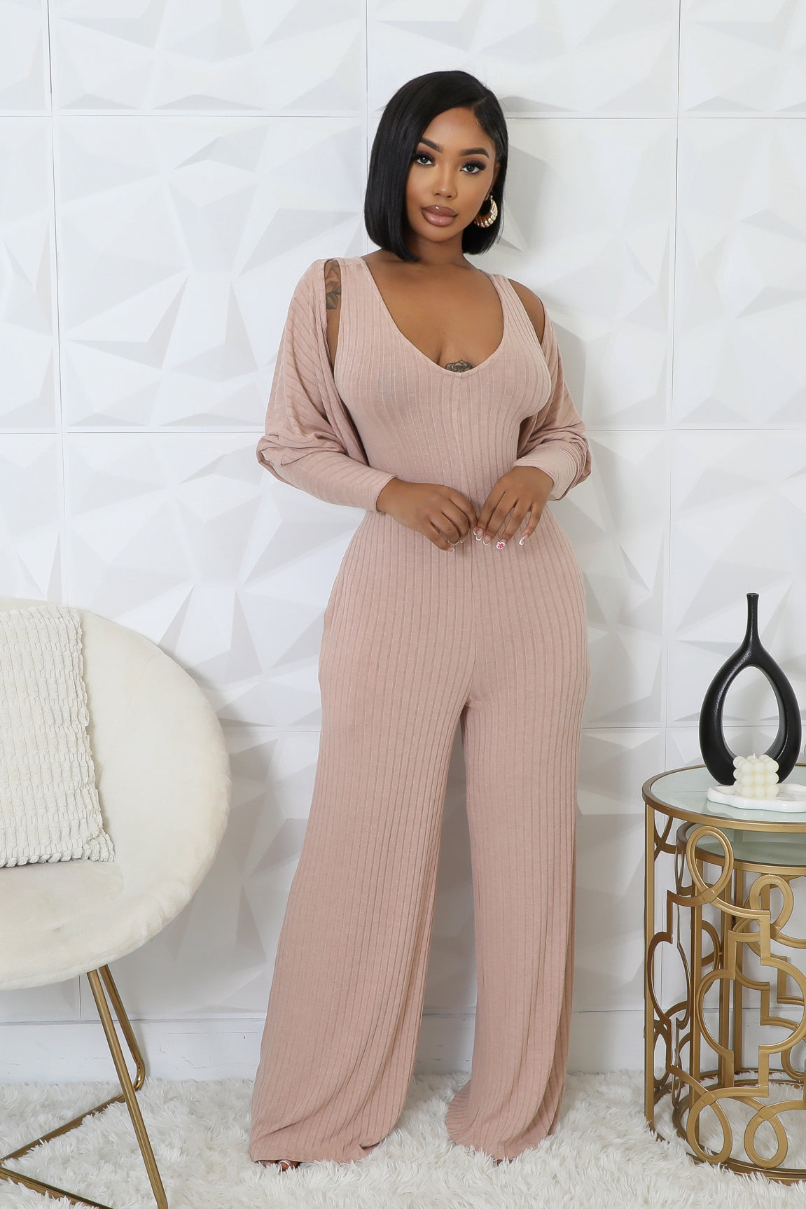 2pc New Story Jumpsuit Set