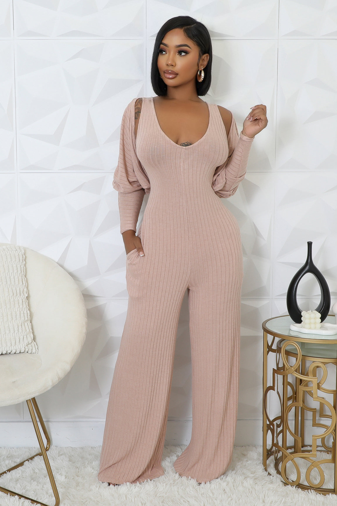 2pc New Story Jumpsuit Set