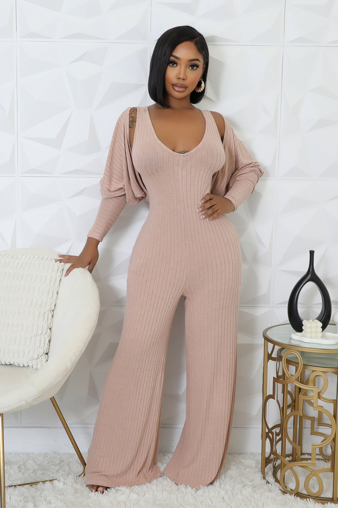 2pc New Story Jumpsuit Set