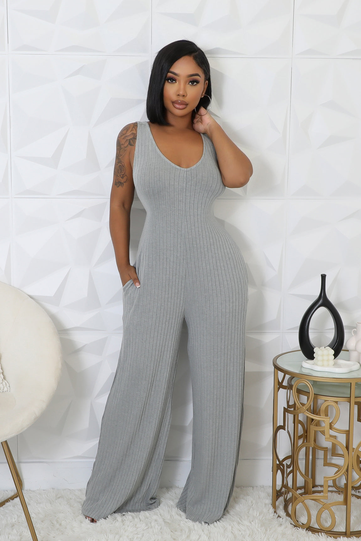 2pc New Story Jumpsuit Set