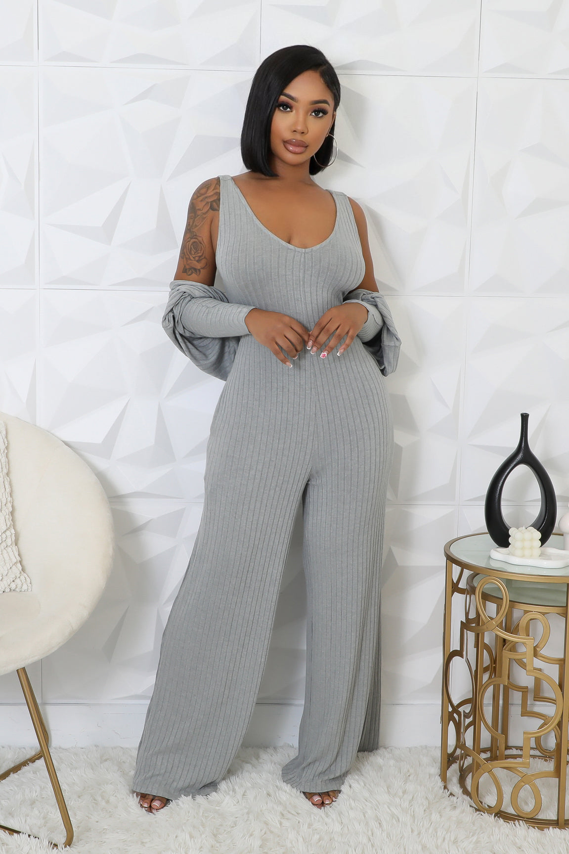 2pc New Story Jumpsuit Set