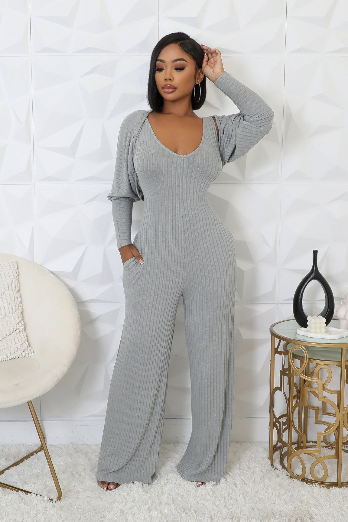 2pc New Story Jumpsuit Set