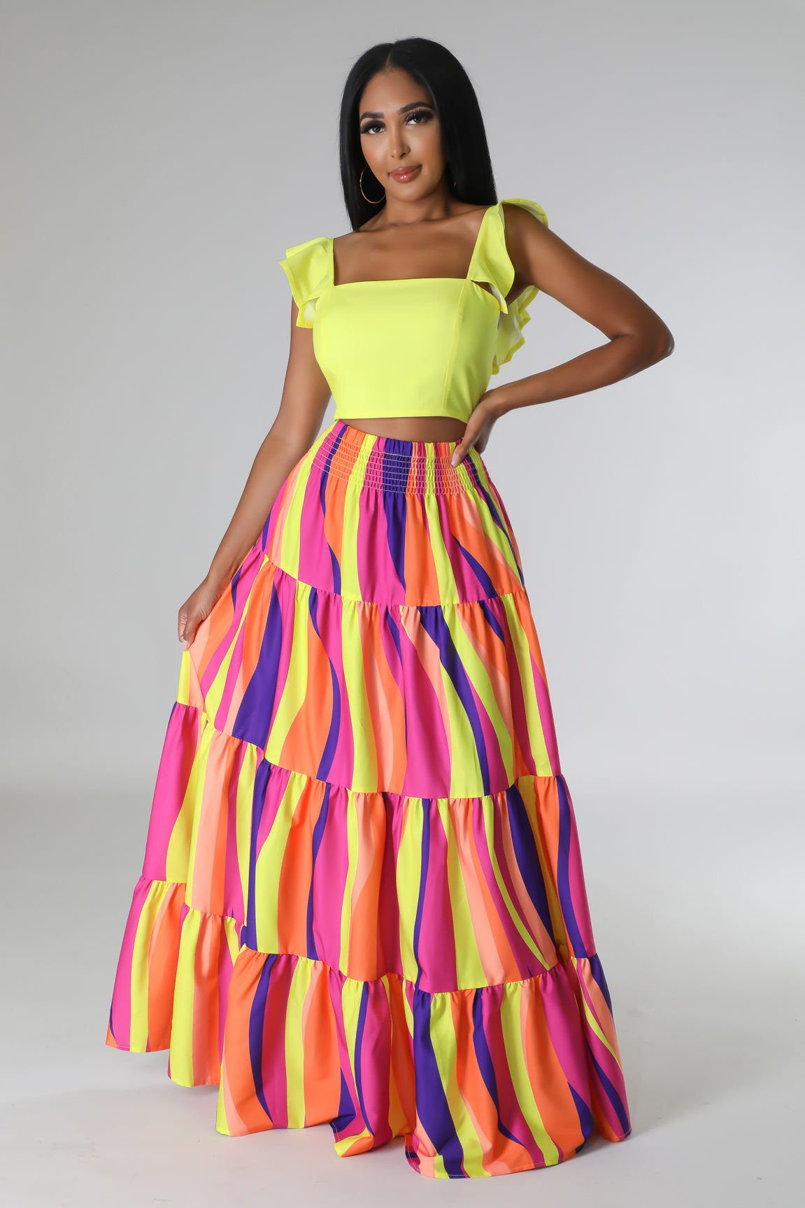 Summer In Colors Skirt Set