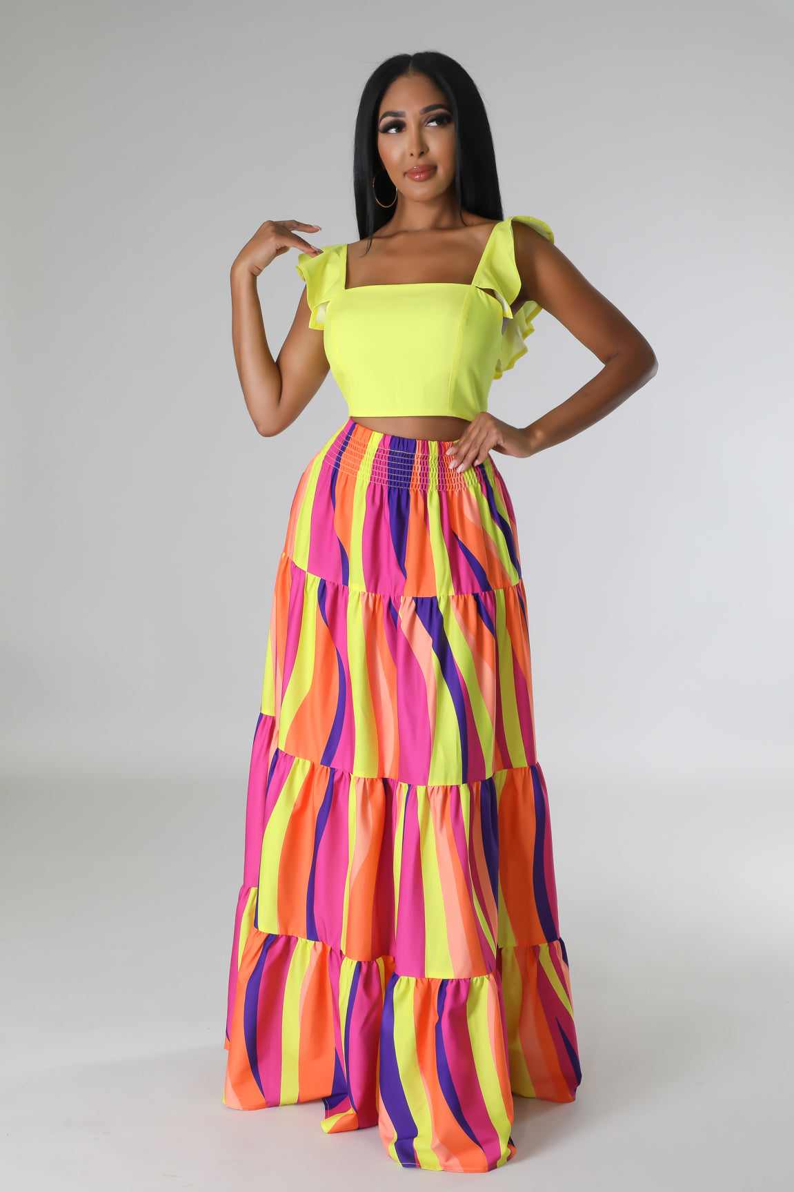 Summer In Colors Skirt Set