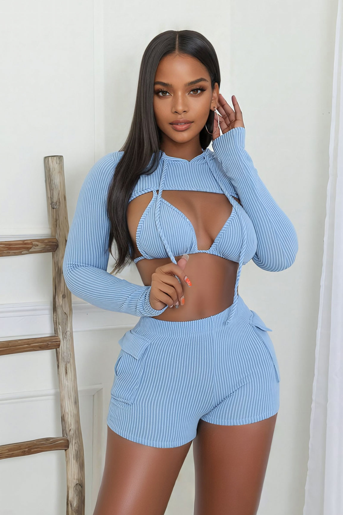 3pc The New Girl Short Set