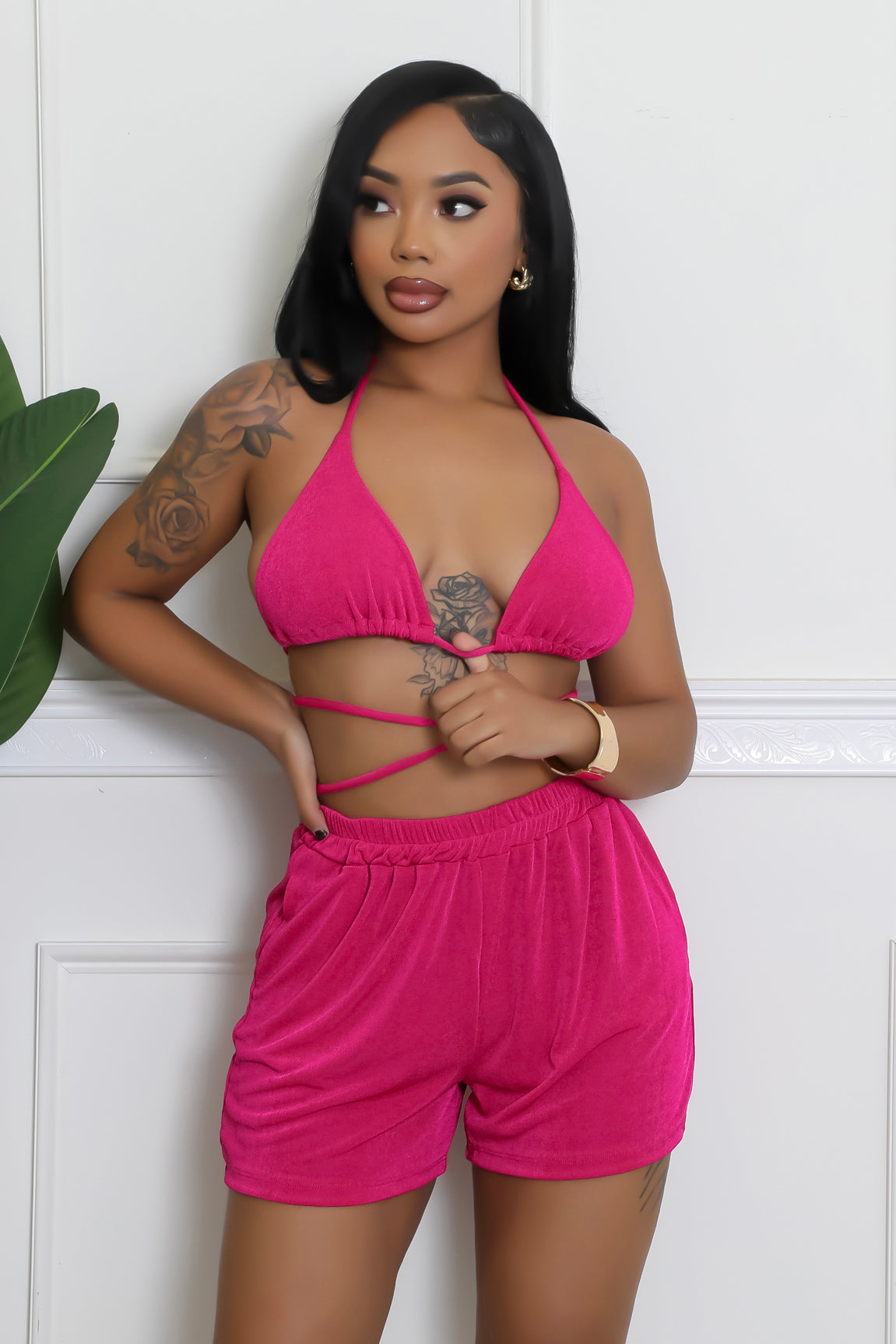 3pc Jasmine Days Short Set