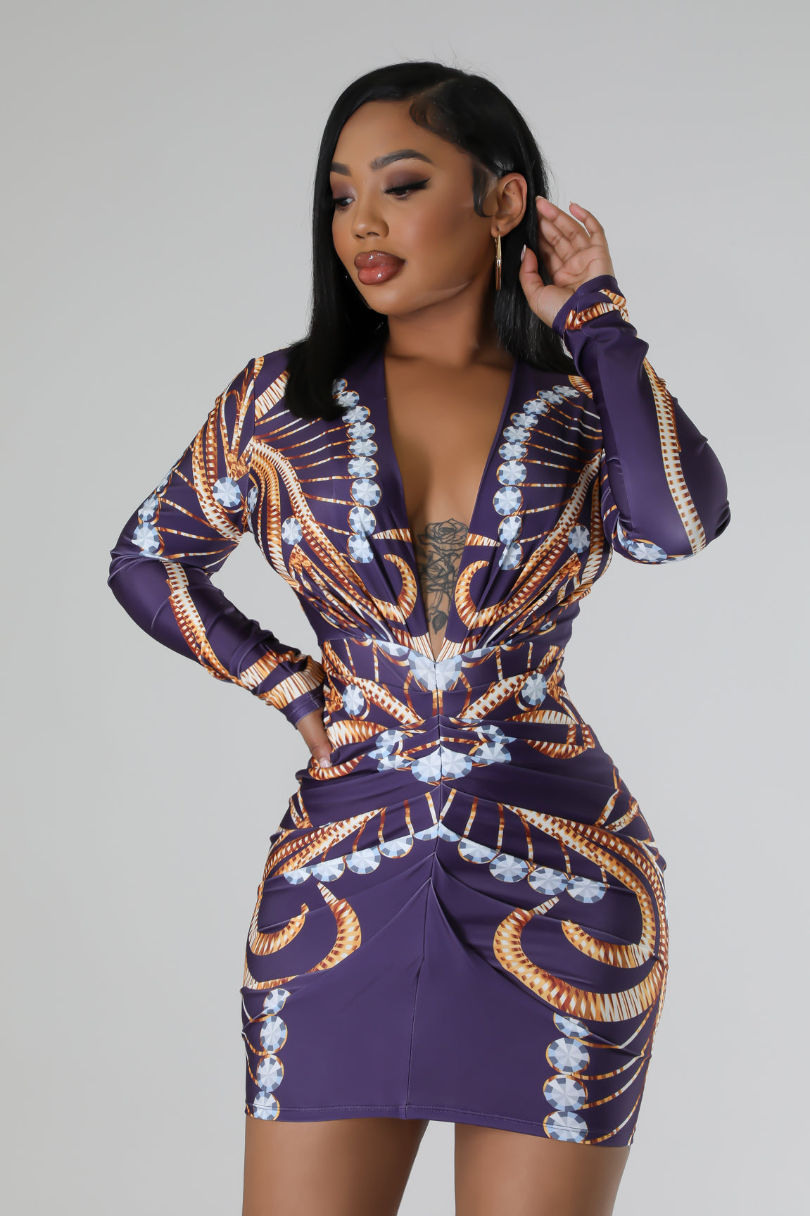 Illusion hotsell bodycon dress