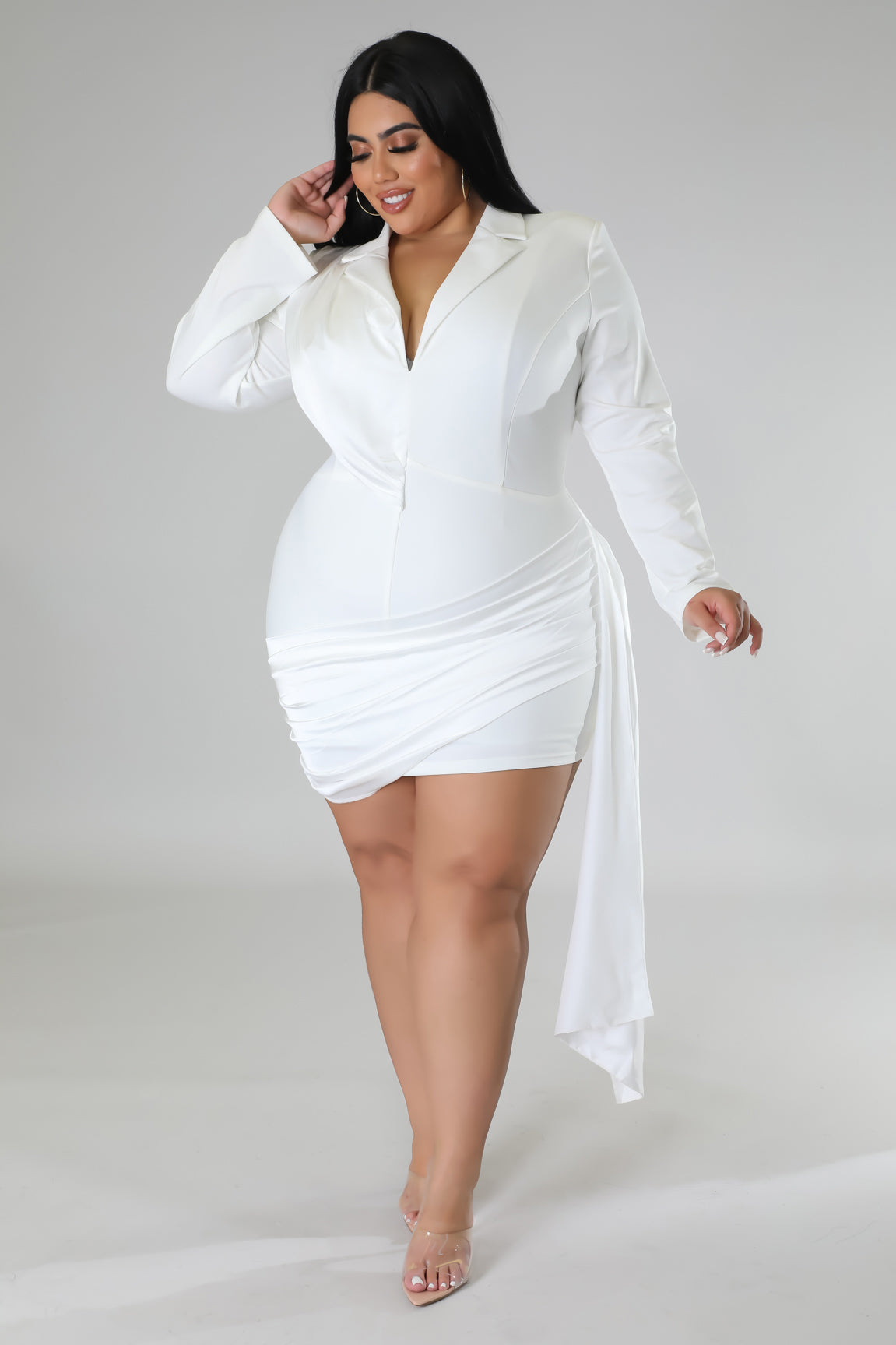 White club clearance dress plus size