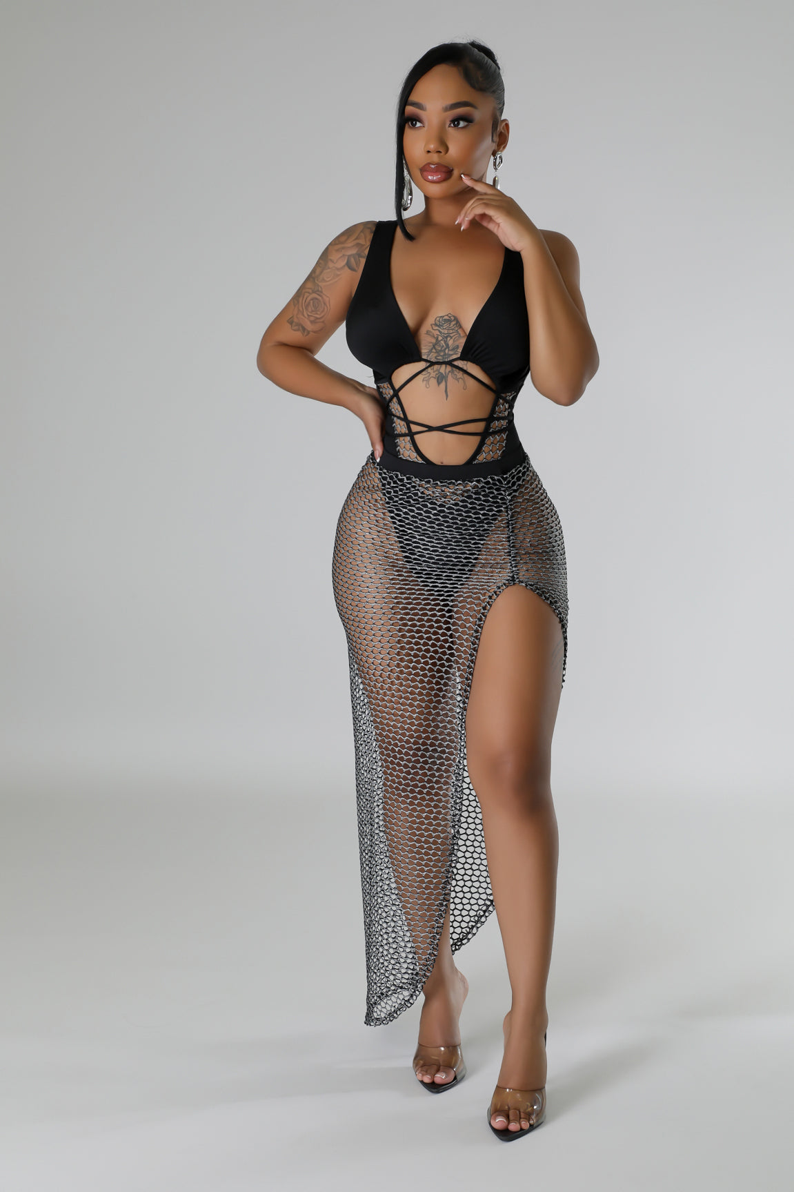 Alter Ego Bodysuit Skirt Set