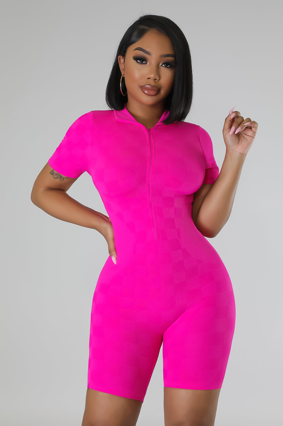 Neon biker clearance romper