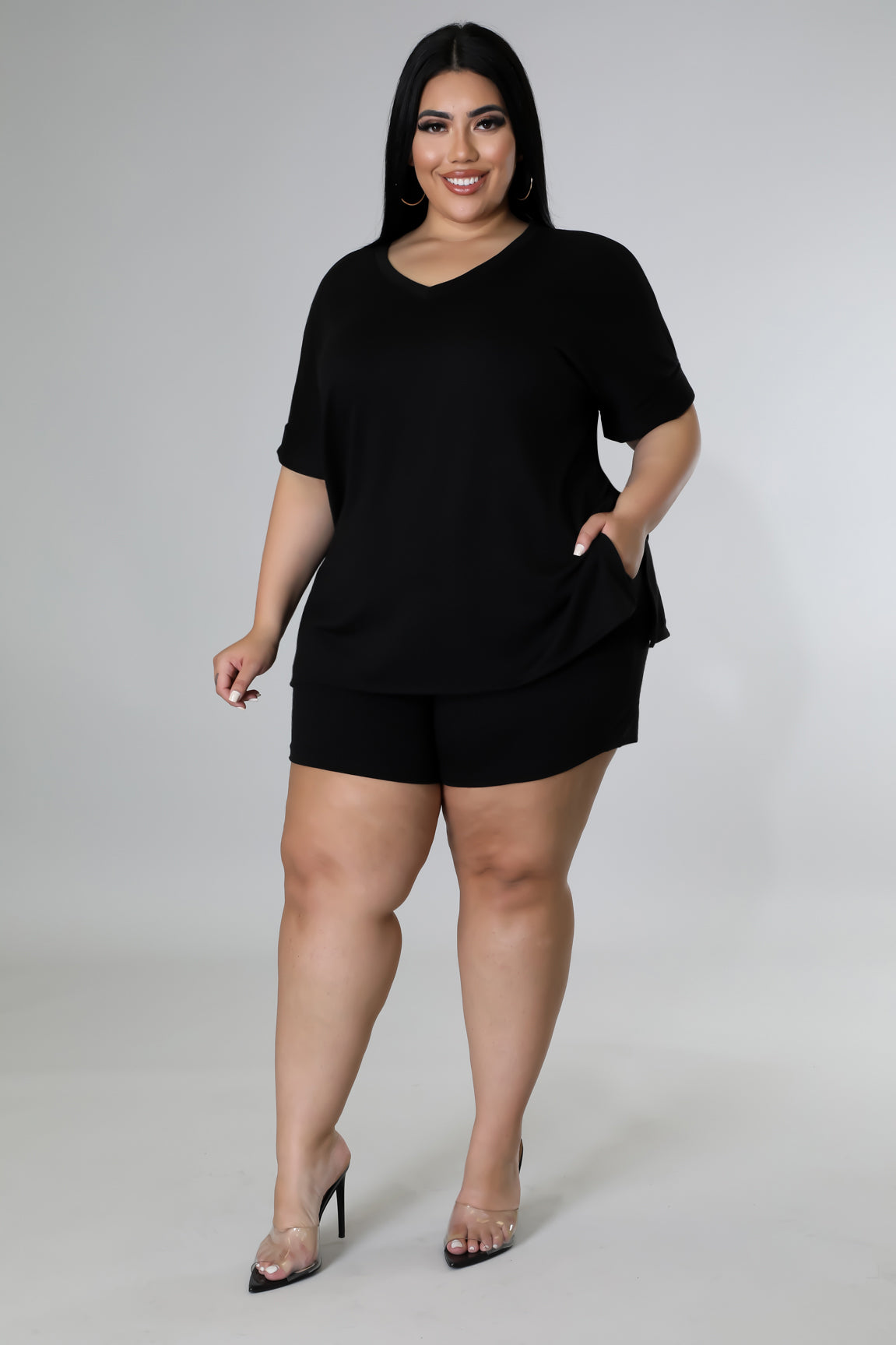 Plus size on sale dressy short sets