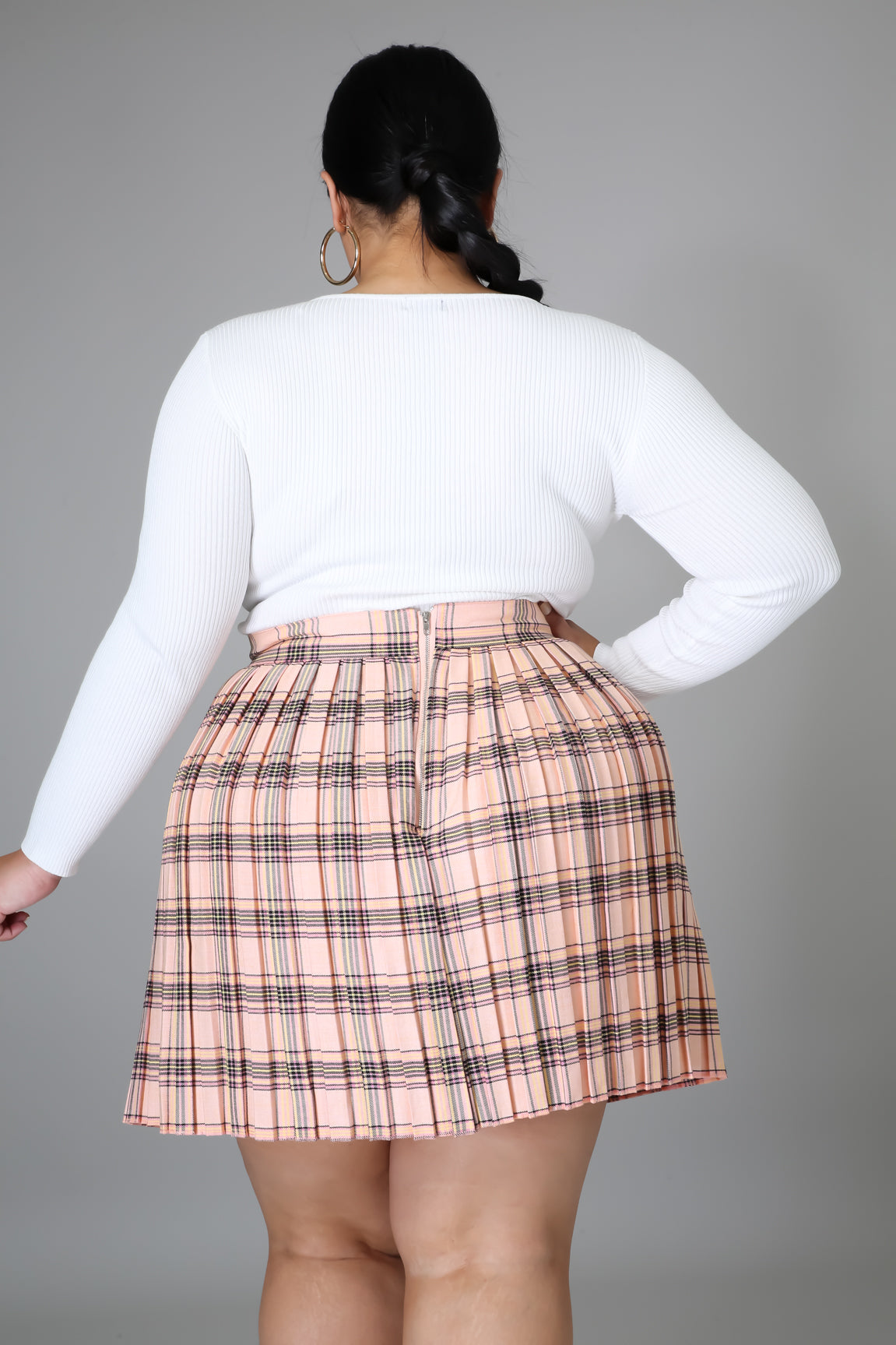 Plus size clearance pleated cheer skirt