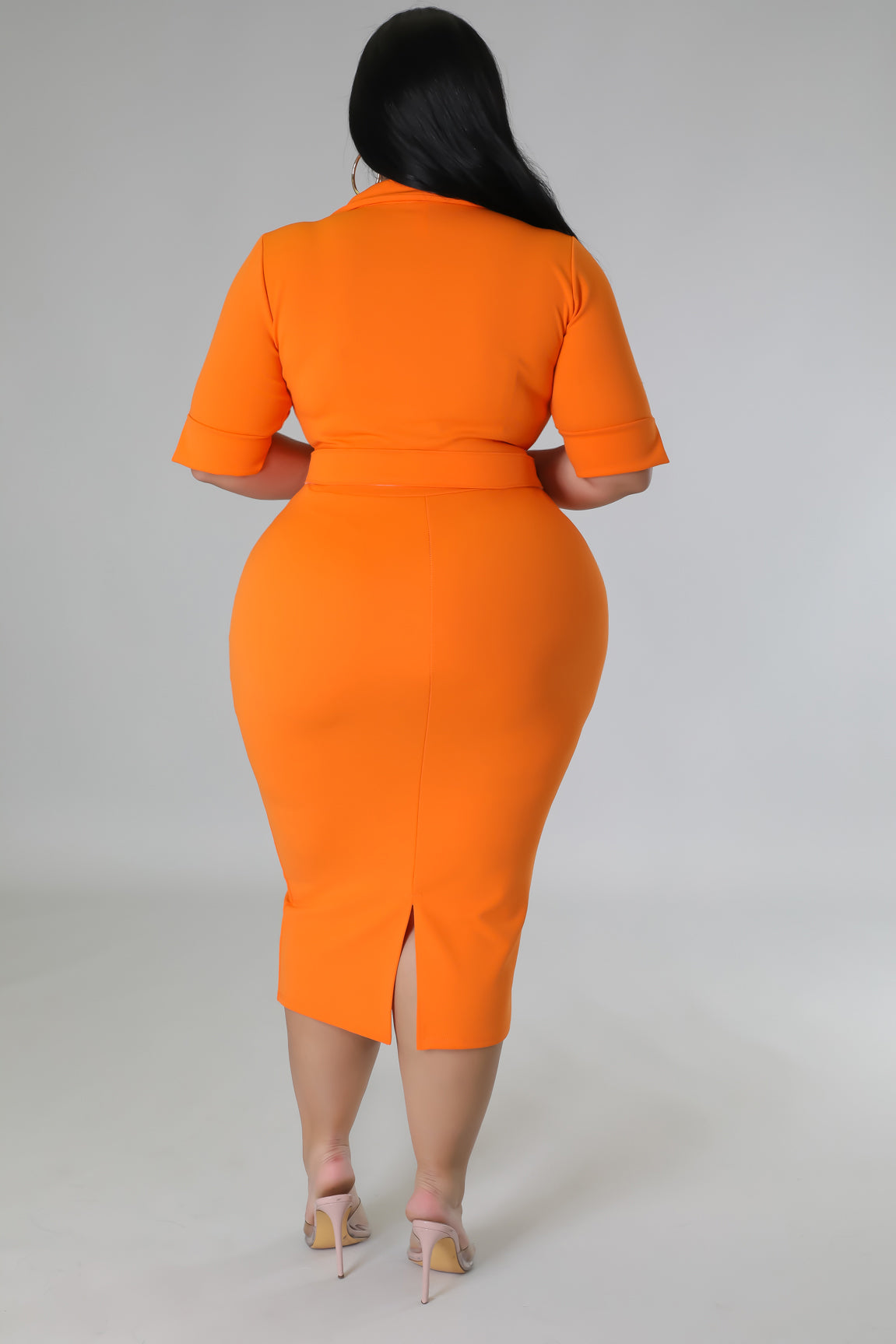 Burnt Orange Pencil Dresses