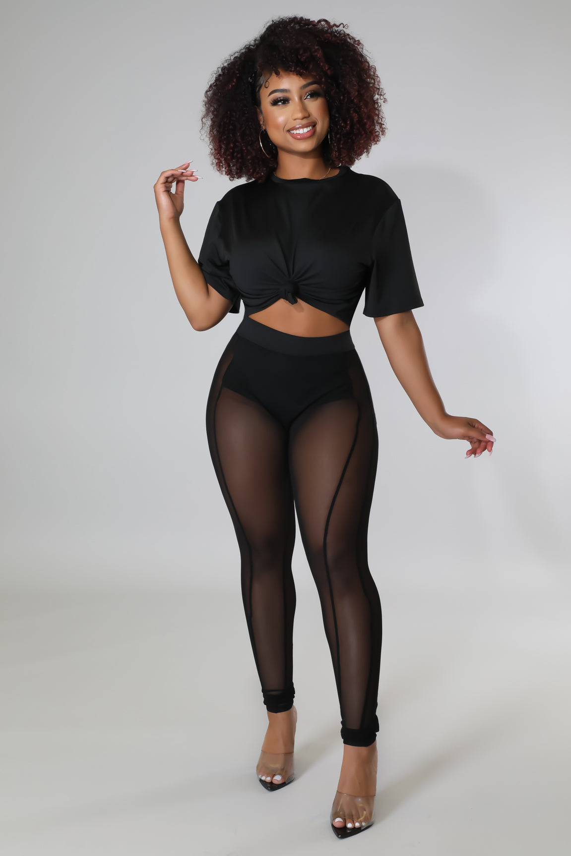 Celena shop mesh leggings