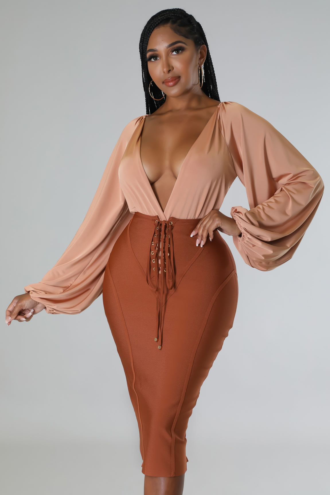 Bandage skirt plus size best sale