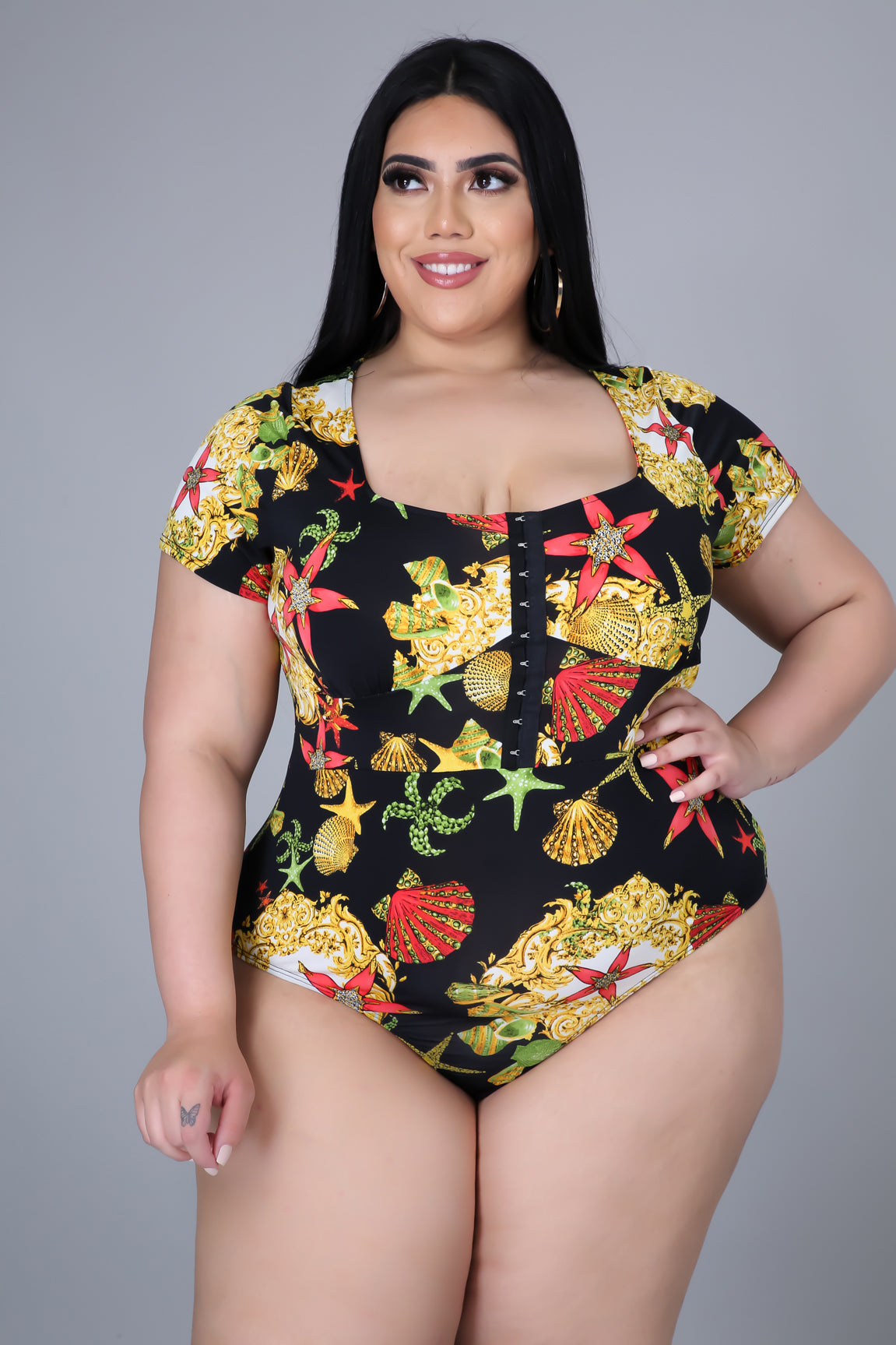 Maiô plus size com 2024 short